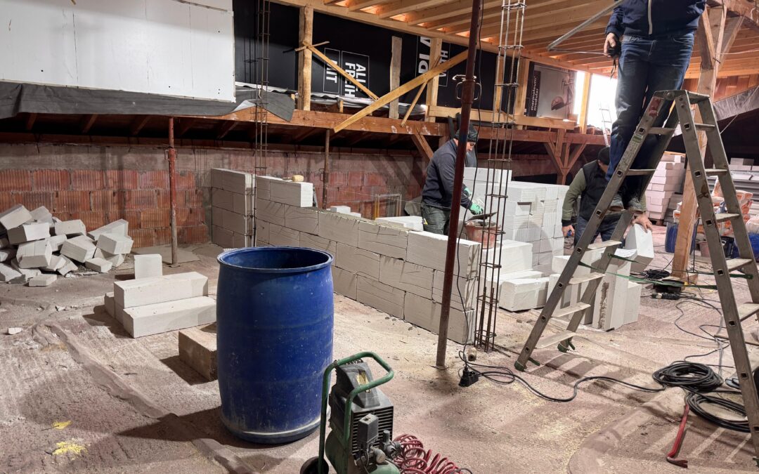 Der Ausbau der zweiten Etage nimmt Gestalt an